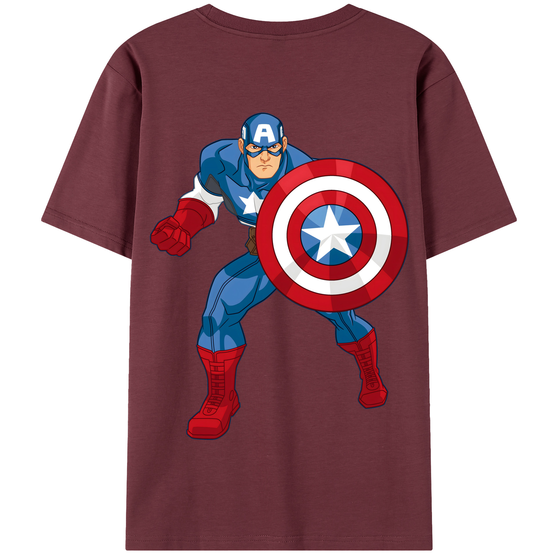 （画像用） アベンジャーズ The Avengers 綿100％半袖Tシャツ（背面プリント）